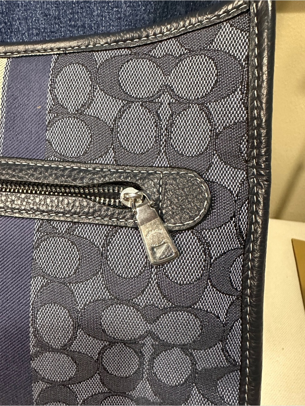 Coach Dempsey Signature File bag Crossbody with Center Stripe M22 - Picture 3 of 12